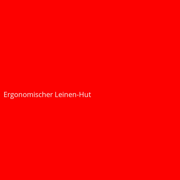 Ergonomischer Leinen-Hut