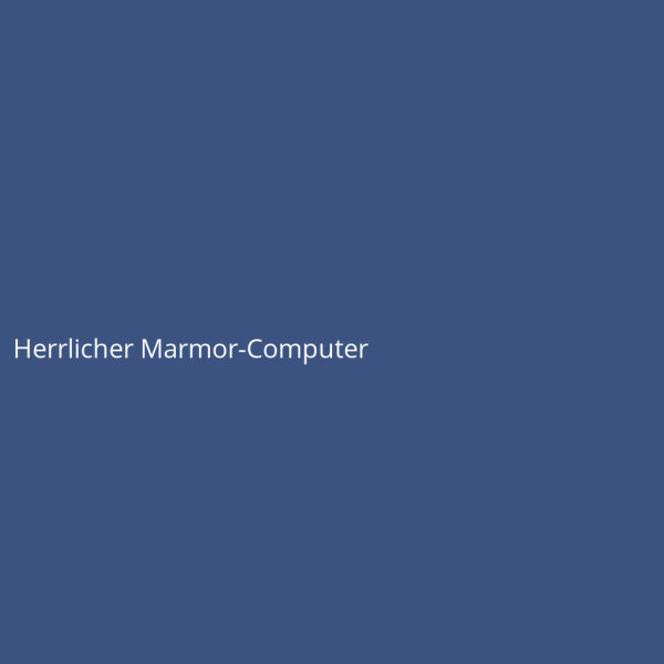 Herrlicher Marmor-Computer