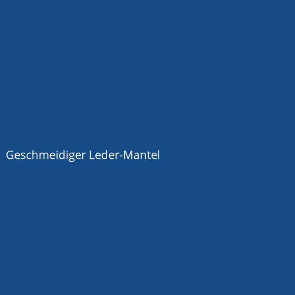 Geschmeidiger Leder-Mantel