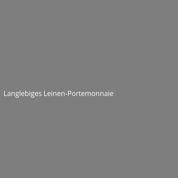 Langlebiges Leinen-Portemonnaie