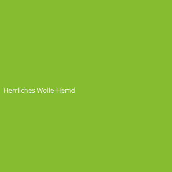 Herrliches Wolle-Hemd