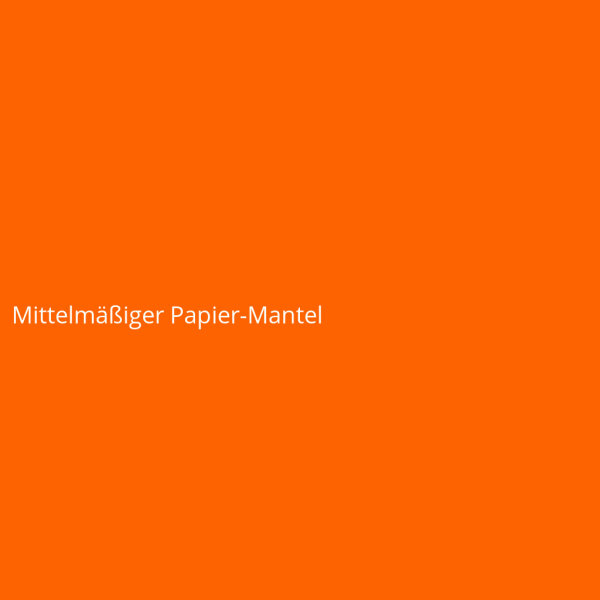 Mittelmäßiger Papier-Mantel