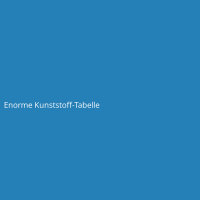 Enorme Kunststoff-Tabelle