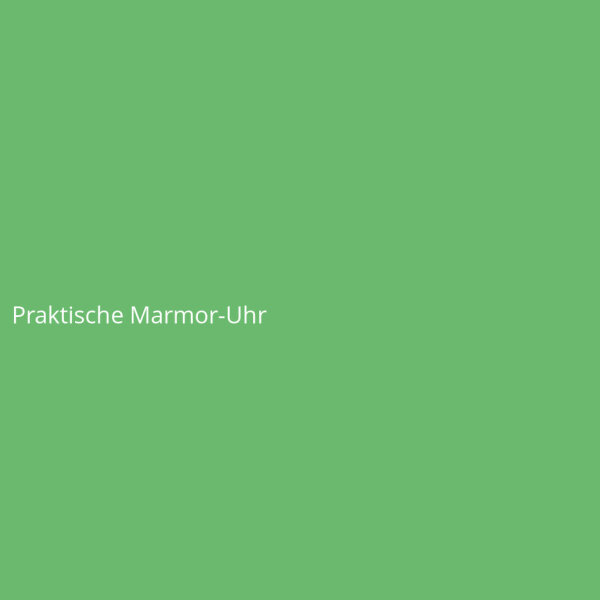 Praktische Marmor-Uhr